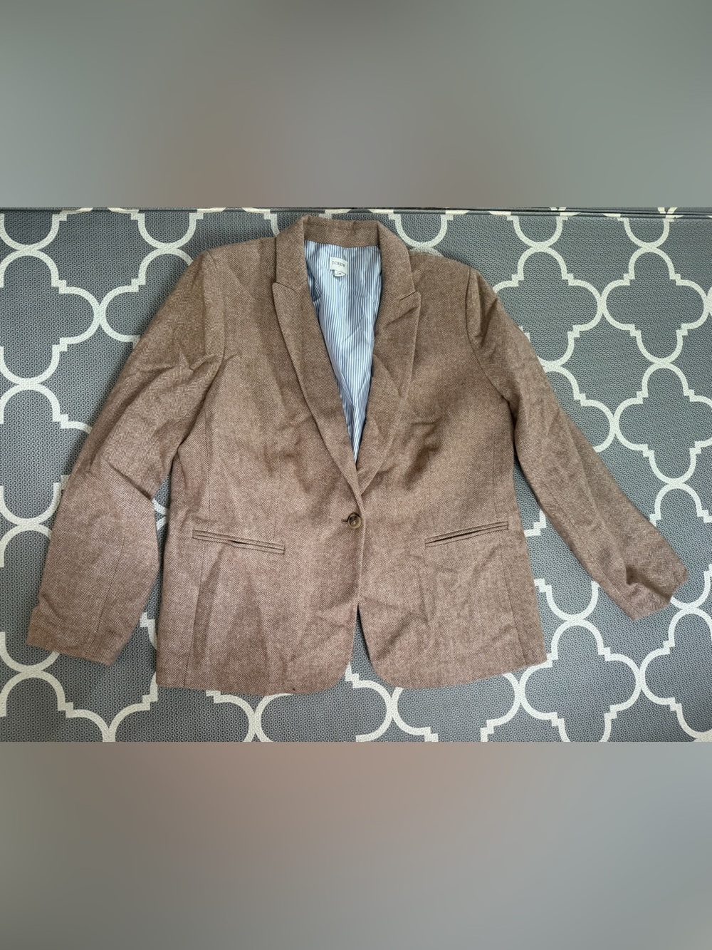 J. Crew Brown Wool Blend Blazer